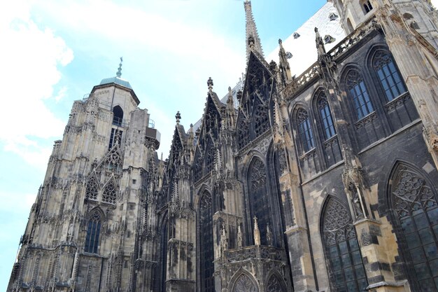 Kathedraal in Wenen Oostenrijk decoratie op de gevel