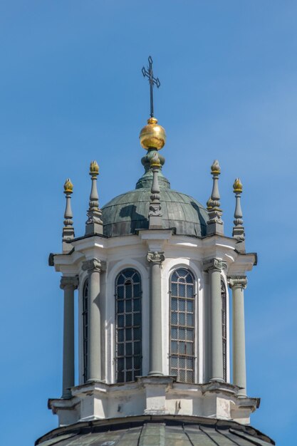 Foto kathedraal van vilnius, de oudste kerk in litouwen die voor het eerst in de geschiedenis werd opgetekend in 1387