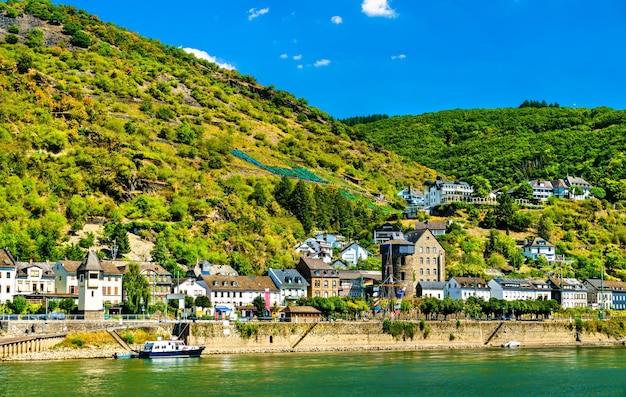 Kaub town in the upper middle rhine valley unesco world heritage in germany