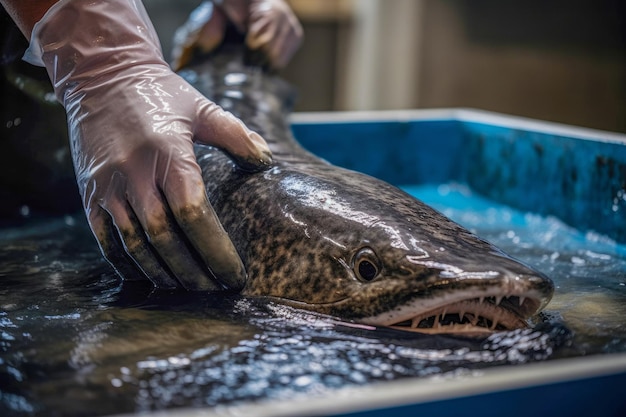 Kaviaar oogsten in aquacultuur generatieve AI