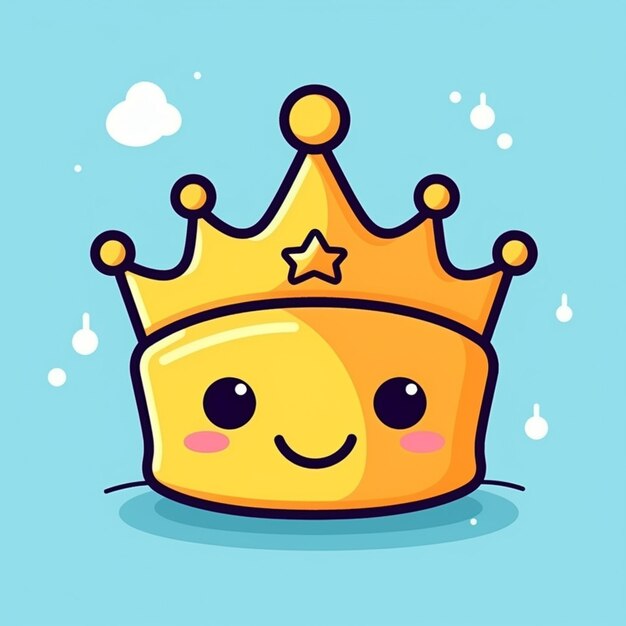 Kawai Crown Sign symbol web element Social media icon