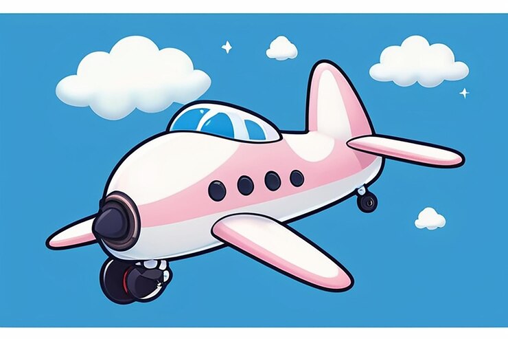 Photo カワイ航空機とその上の小さな雲