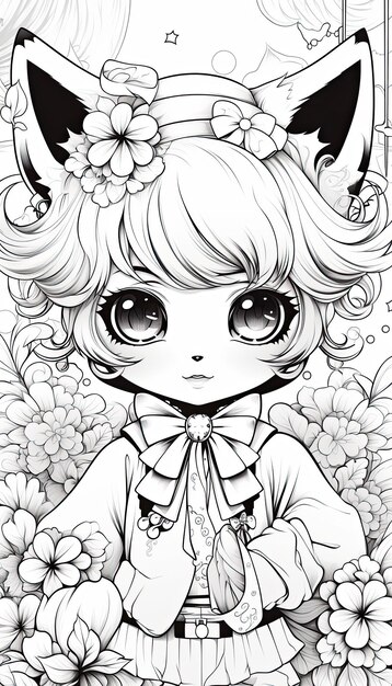 Share more than 75 cat anime coloring pages latest - ceg.edu.vn