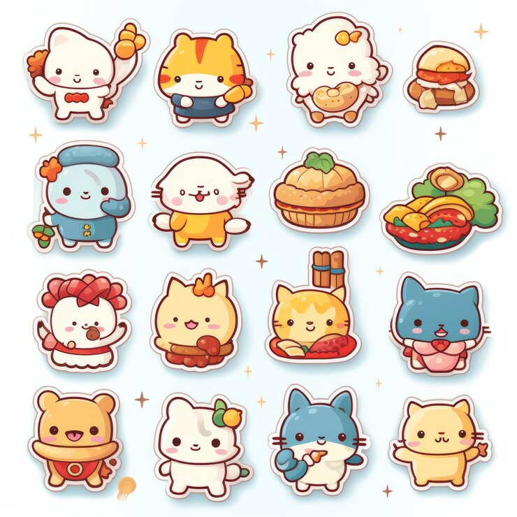 Kawaii Collection Sanrio Character Sticker Design Board Embrace Cute Japanese Cartoon Style
