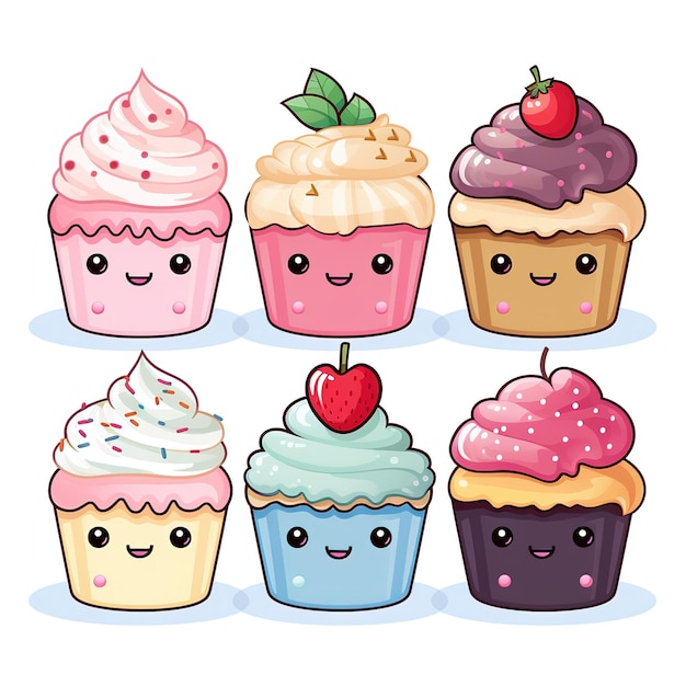 Easy Drawings | How to Draw a Cupcake with Strawberry | Draw Step by Step |  Kawaii Drawings - YouTube