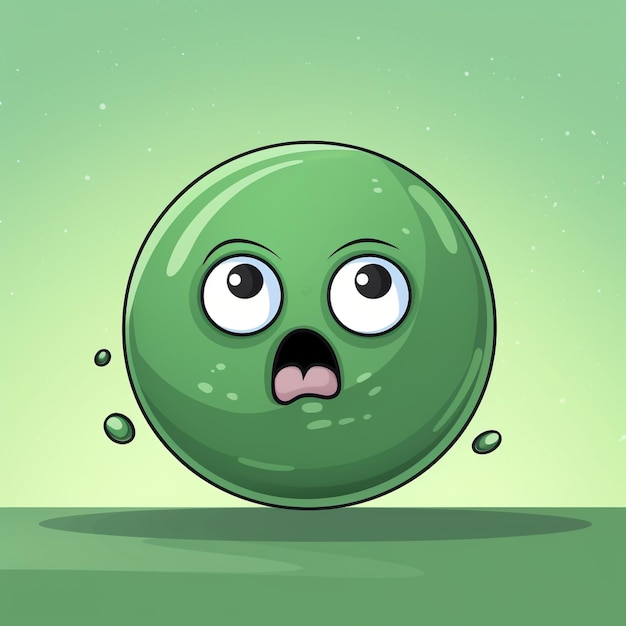 Kawaii Green Ball