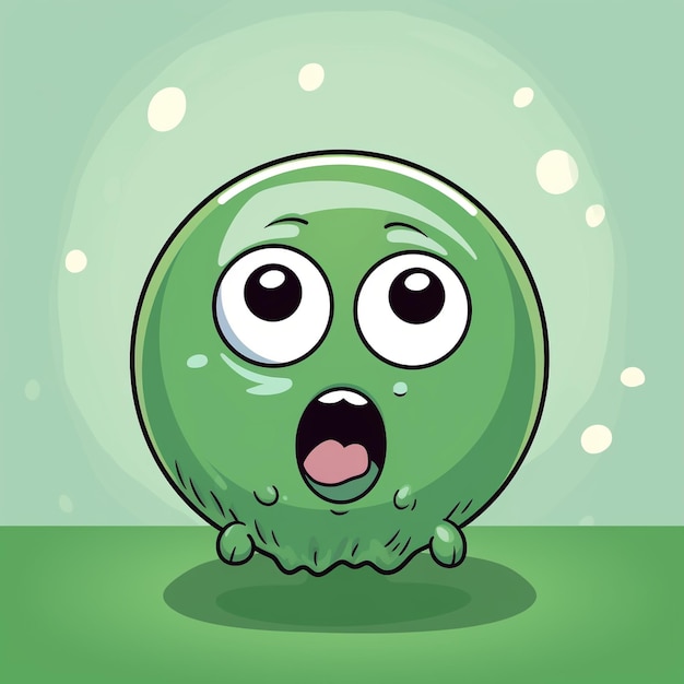 Kawaii Green Ball