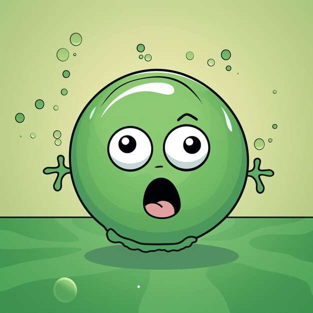 Kawaii Green Ball