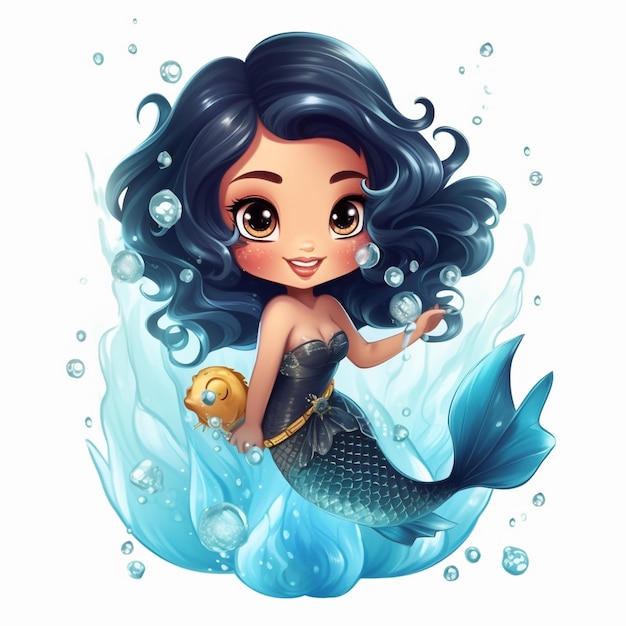 Photo kawaii mermaid girl