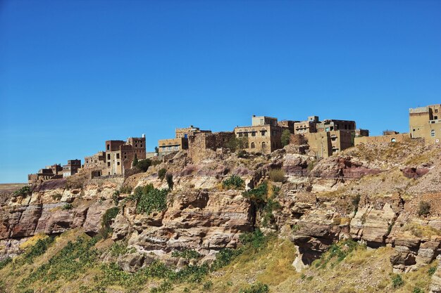 Kawkaban village in mountains Yemen