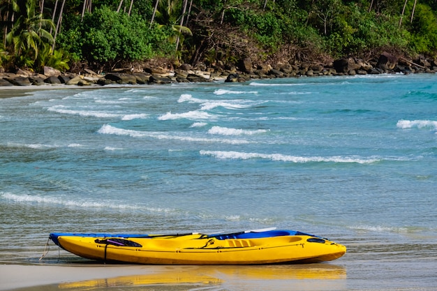 Foto kayak sulla spiaggia