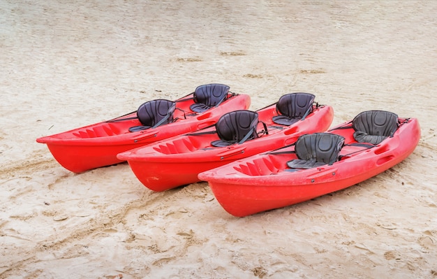 Photo kayak on the beach