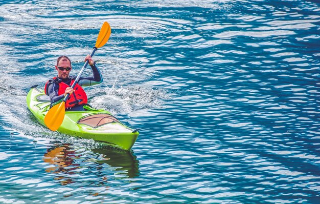 Kayak lake tour