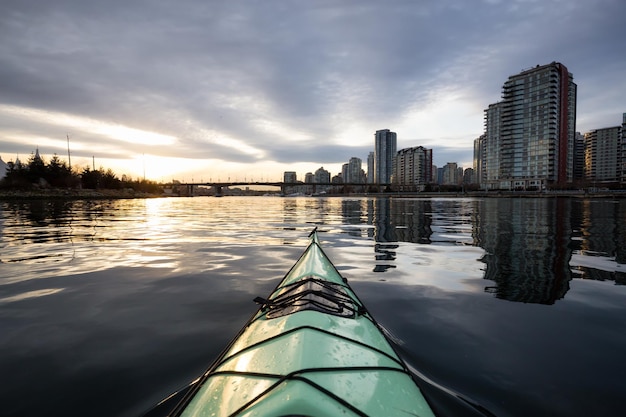 Kayaking in False Creek