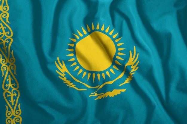 The Kazakh flag