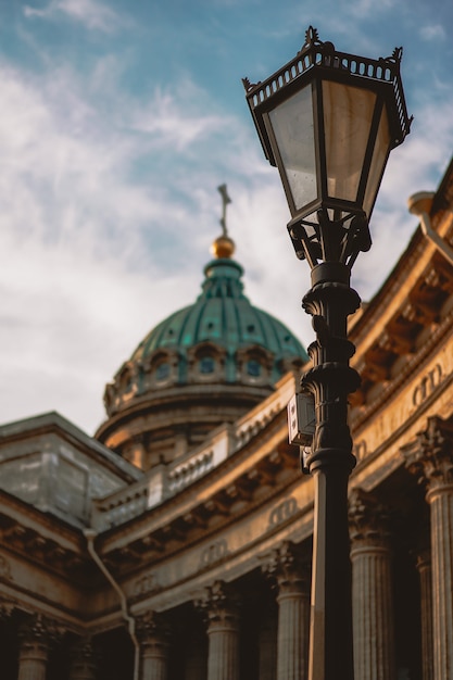 Photo kazan cathedral in saint petersburg, great architecture, historical monument