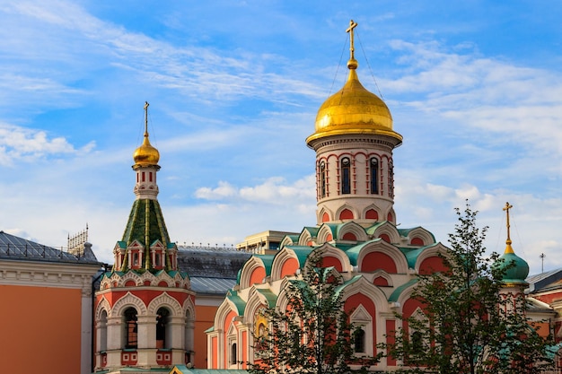 Kazankathedraal op het Rode plein in Moskou, Rusland