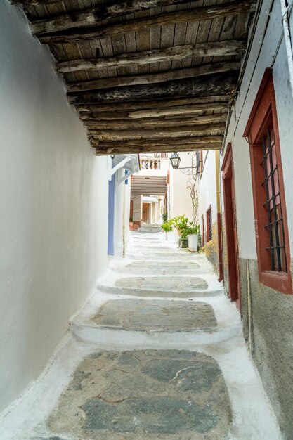 Kea island Greece street view