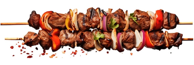 Kebabs On Isolated Background