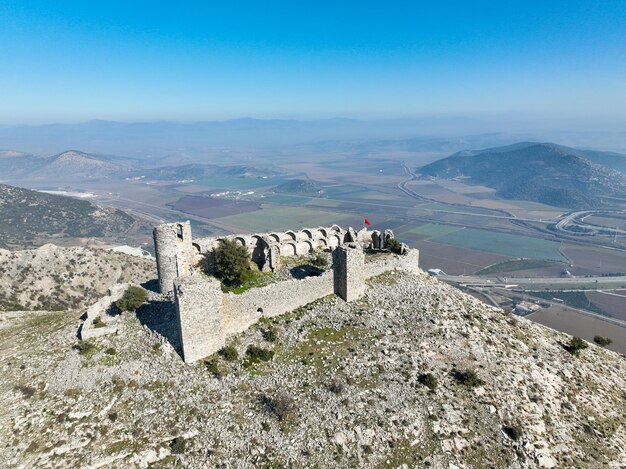 Keci Kalesi, Selcuk, Izmir, Turkey. Goat castle ancient castle.