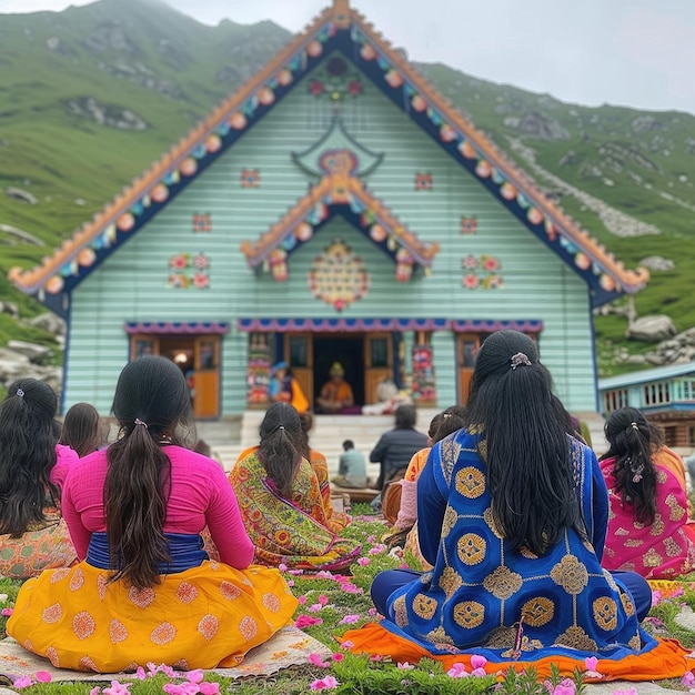 Photo kedarnath temple uttarakhand holiest of the char dhams dedicated to lord shiva hindu temple