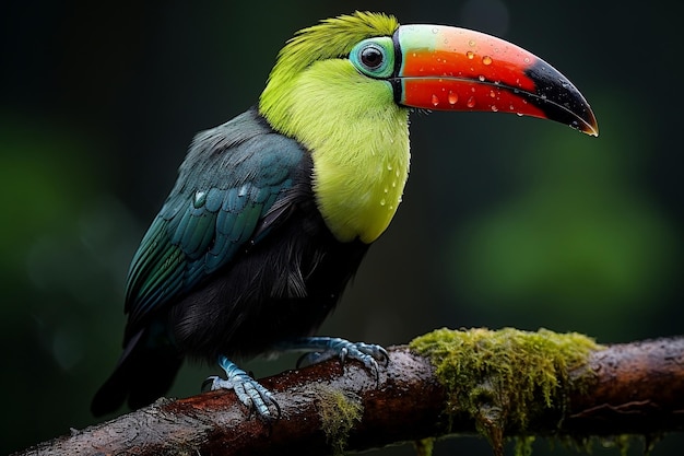 Foto ai generativa dell'uccello tucano a chiocciola