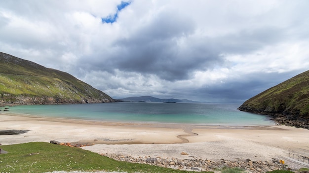 Keem Beach met niemand op Achill Island Co Mayo Irleland