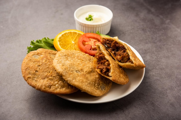 Keema kachori is a popular indian or pakistani flacky crispy and delicious snack with yummy qeema filling also known as Khasta Kheema Kachauri