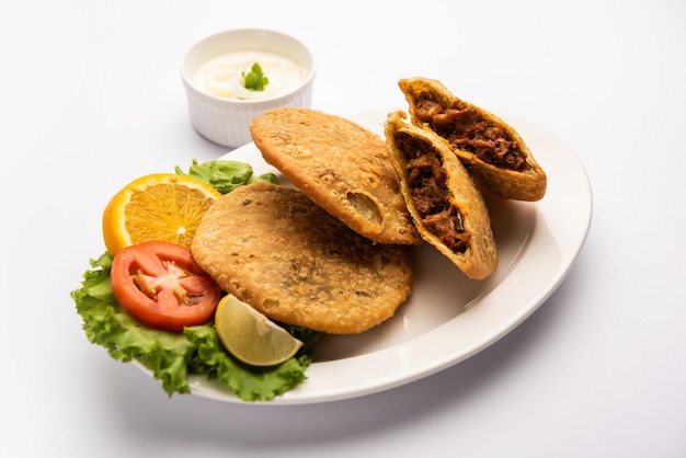 Keema kachori is a popular indian or pakistani flacky crispy and delicious snack with yummy qeema filling also known as Khasta Kheema Kachauri