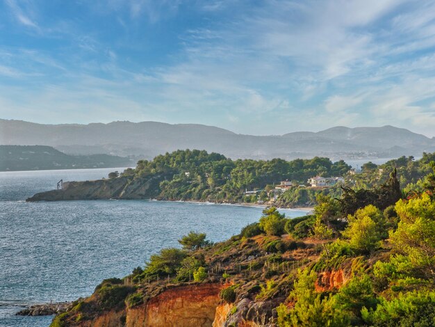 Kefalonia-eiland in Griekenland en de zee