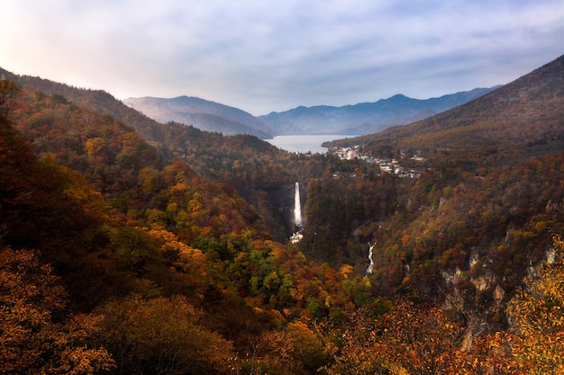 Kegon Falls in autumn