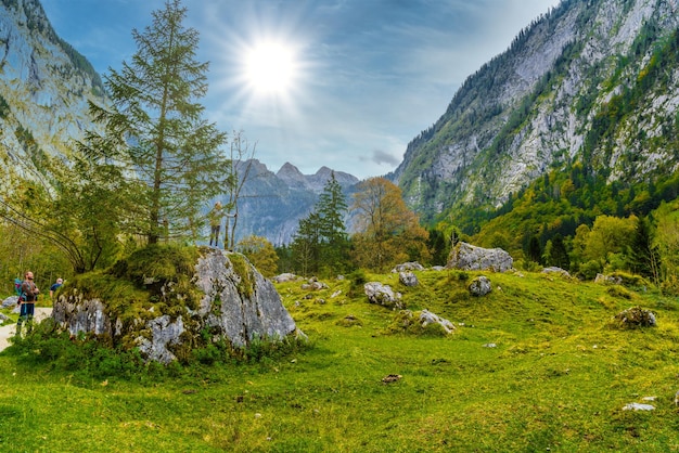 Keistenen in Nationaal Park Koenigssee Konigsee Berchtesgaden Beieren Duitsland