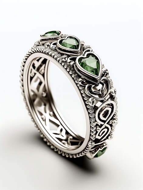 Keltische Koninklijke Ring Claddagh Ring Witgoud Keltische Knoop Desig Creatieve Minimalistische Trendy Collectie