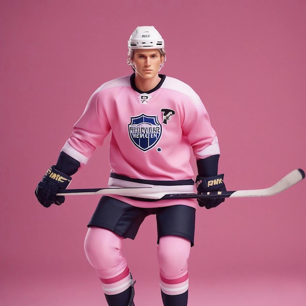 Photo ken doll in pink outfit