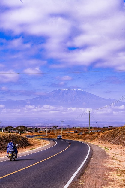 Kenya Landscapes Of The Mount Kilimanjaro dormant volcano located in Kilimanjaro Region of Tanzania