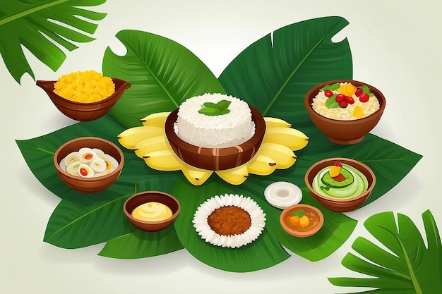 Kerala festival Happy Onam background