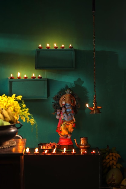 Kerala festival rituals of Vishu festival Vishukkani or Vishu sight