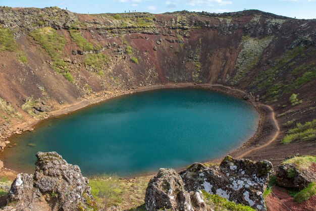 Photo kerid crater iceland