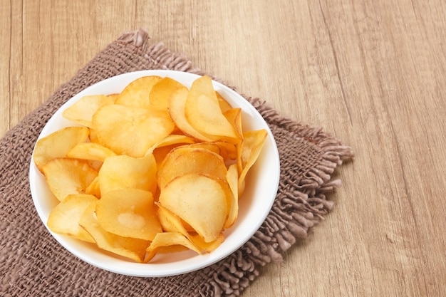 Keripik Singkong Keju of Cheese Cassave Chips Indonesische traditionele snack