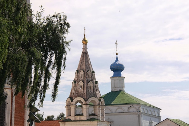 Kerk en het Kremlin in Ryazan Russische Gouden Ring
