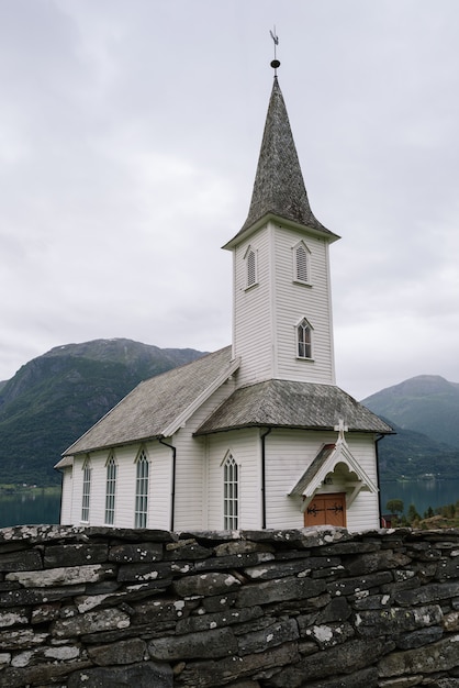 Kerk - Nes kyrkje, Commune Luster, Noorwegen