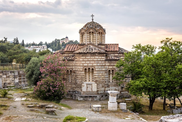 Kerk van Heilige Apostelen in Oud Agora Athene Griekenland Europa