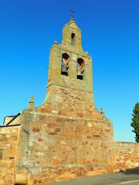 kerk van Perilla de Castro een oud dorp in de provincie Zamora in Spanje