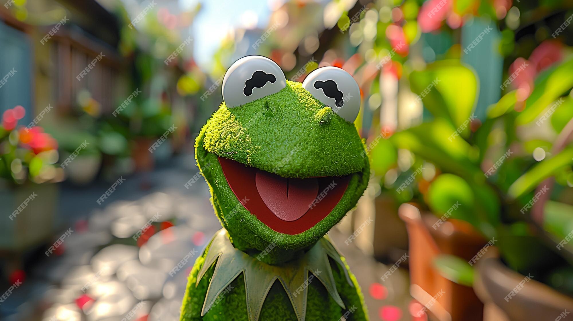 Premium Photo | Kermit the frog in the style of marvel cinematic
