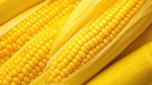 Photo kernels corncob corn background