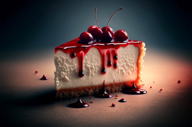 Foto kersen cheesecake