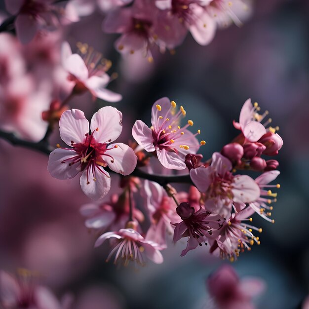 kersenbloesem sakura in de lente prachtige natuur achtergrond close-up