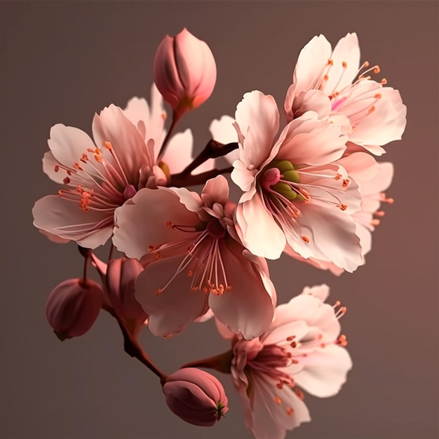 Kersenbloesem sakura roze bloemen