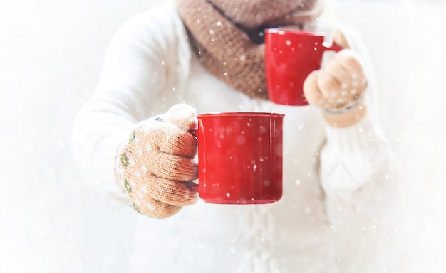 Kerst achtergrond. gelukkig nieuwjaar. Selectieve aandacht