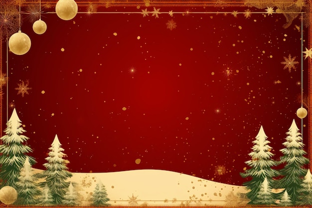 kerst achtergrond wallpaper kopie ruimte santa generatieve IA